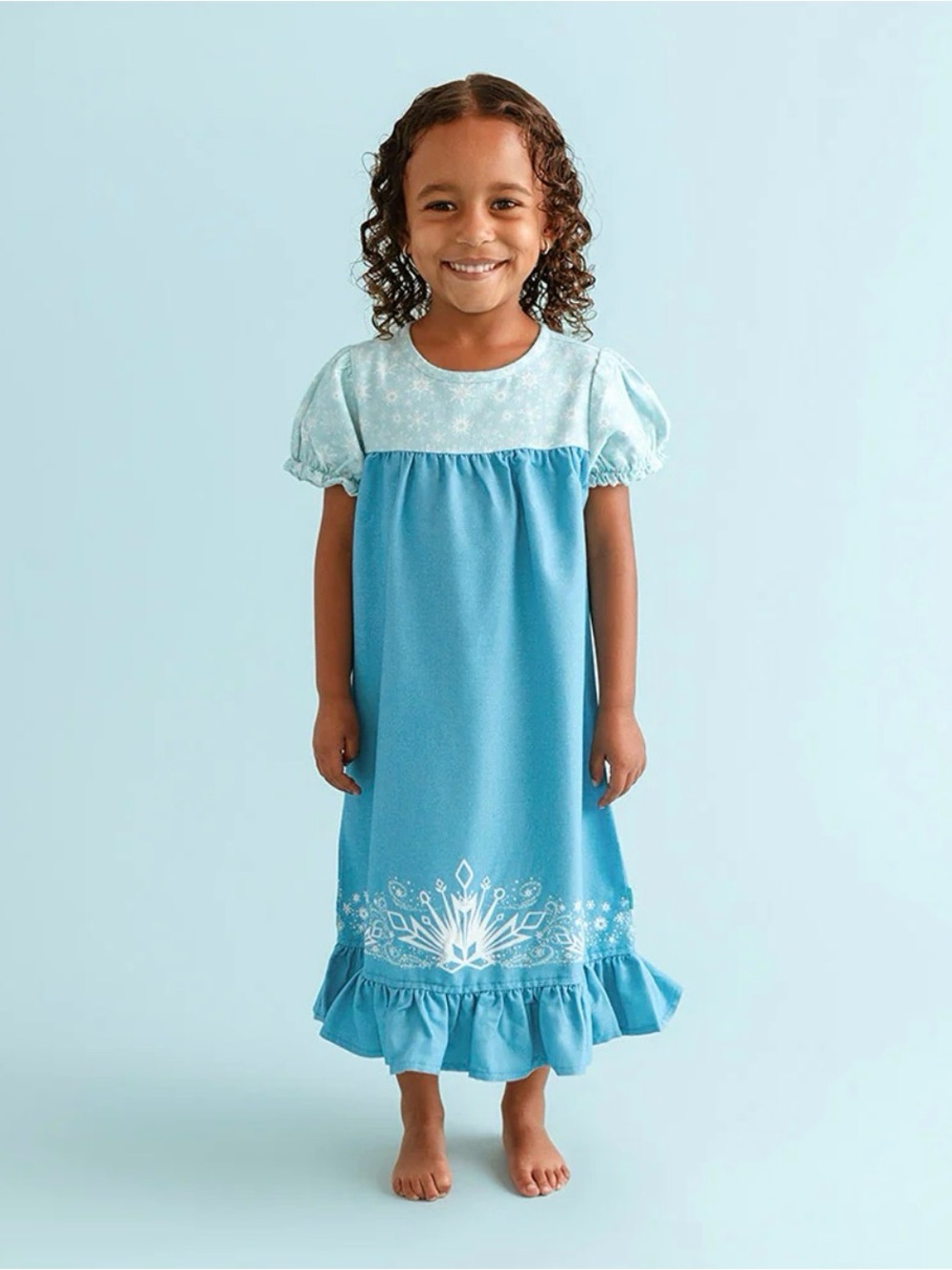 Posh Peanut Frozen Elsa Flannelette Princess Nightgown 10/12 NWT